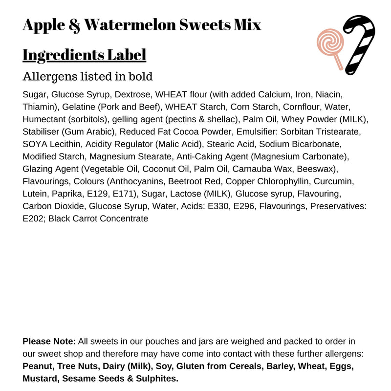 Apple & Watermelon Sweets Mix