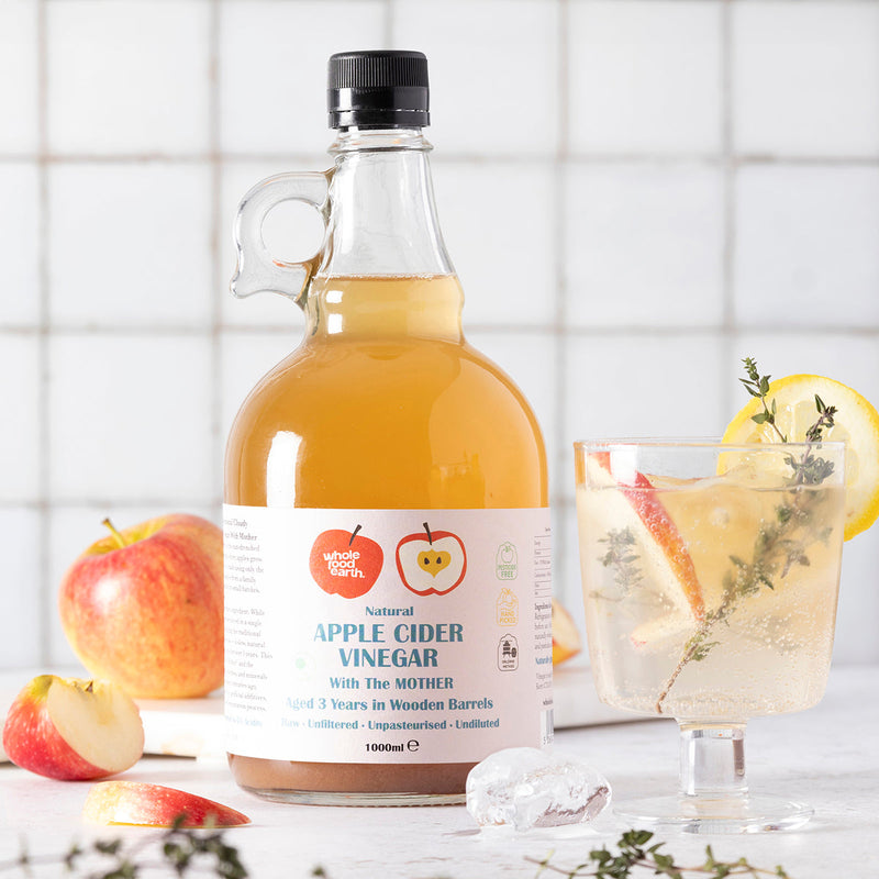 Natural Apple Cider Vinegar 2 x 1L With "Mother" | Raw | Unpasteurised | Unfiltered | GMO Free