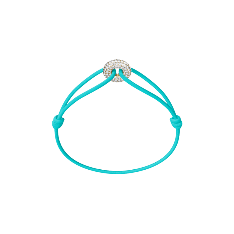 Mini Golden Soho Pavé Cord Bracelet