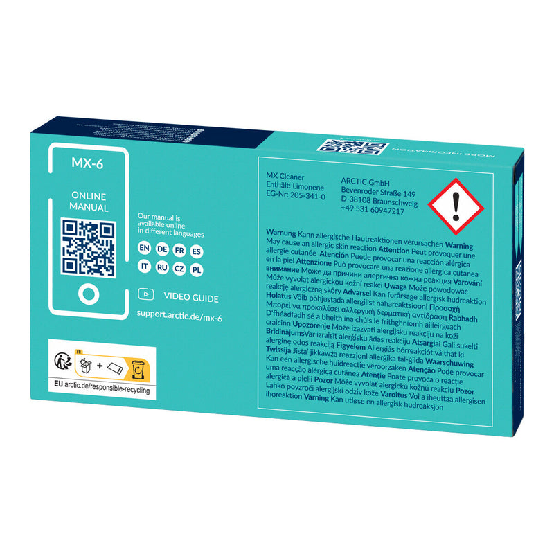 Arctic MX-6 High Performance Thermal Compound with Syringe 2g~8g