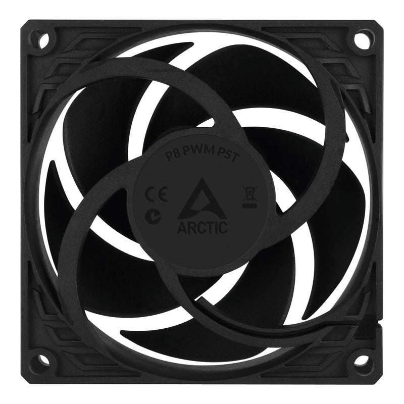 Arctic P8 8cm Pressure Optimised PWM PST Case Fan Cable Splitter & Fluid Dynamic - 200-3000 RPM