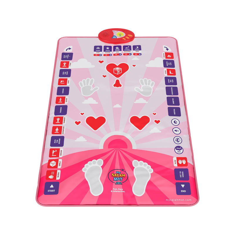 Smart Interactive Kids Prayer Mat Pink Version |  Now with Salah Translation | Ramadan & Eid Gift