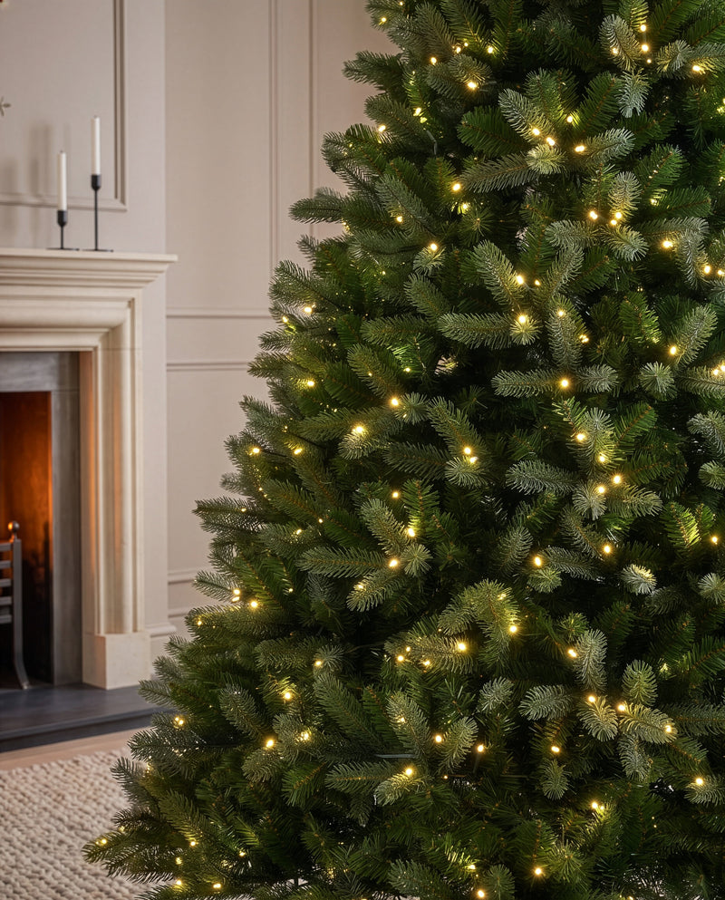 12ft Pre-Lit Christmas Tree with 2000 Warm White LED Lights