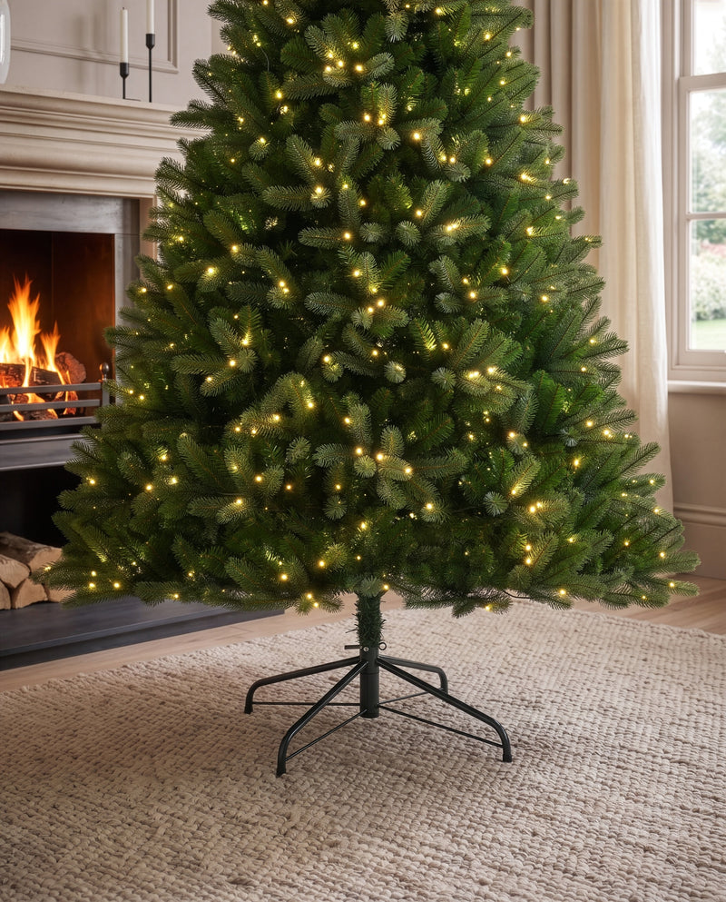 12ft Pre-Lit Christmas Tree with 2000 Warm White LED Lights