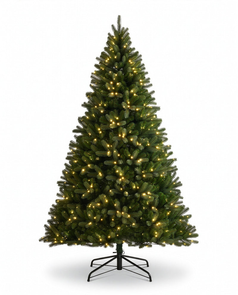12ft Pre-Lit Christmas Tree with 2000 Warm White LED Lights