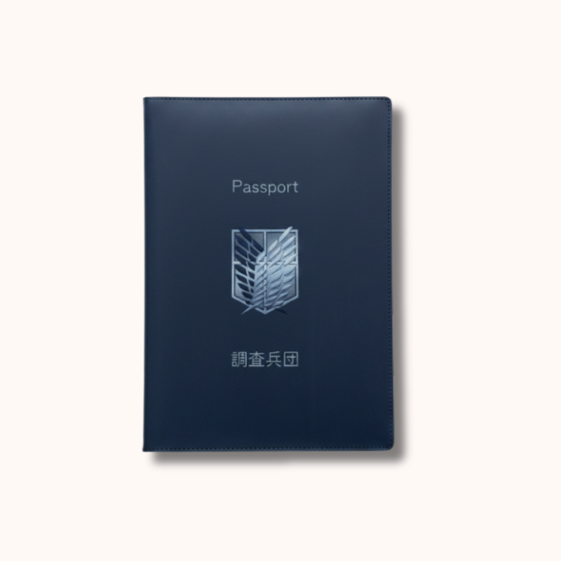 Attack on Titan Survey Corps Passport Cover Blue