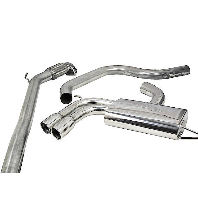 Cobra Exhausts - Audi A3 (8P) 2.0 TFSI 2WD (3 Door) Turbo Back Performance Exhaust