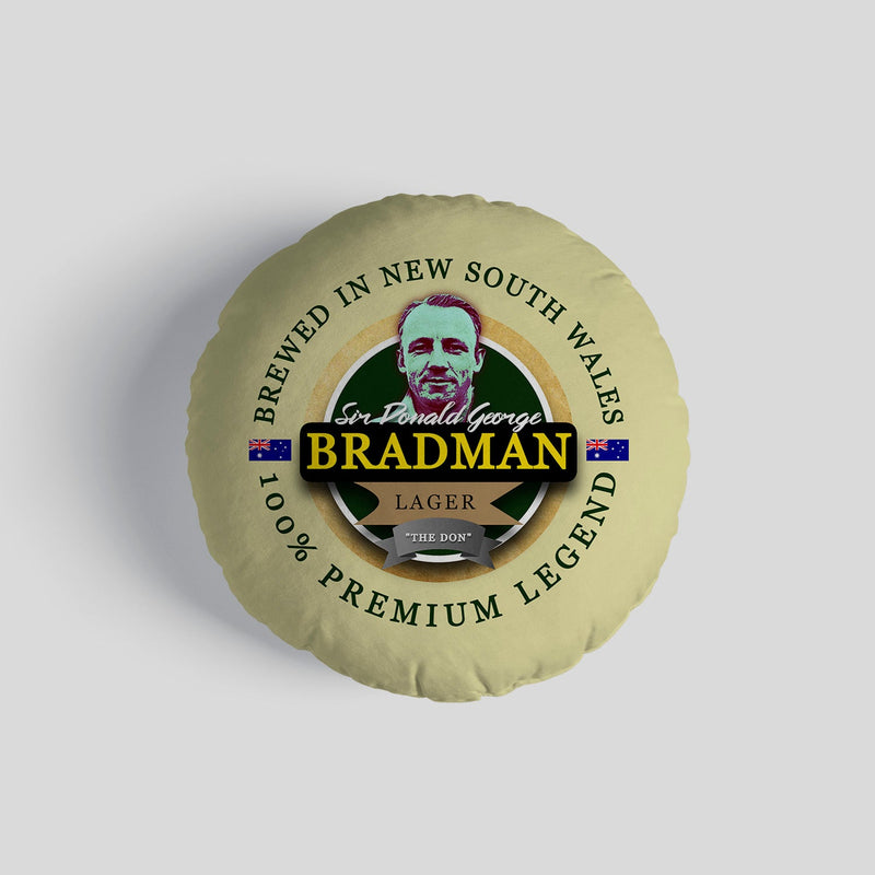 Australia Bradman  - Legend Collection - Circle Cushion 14"