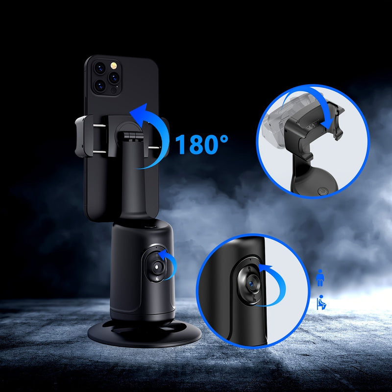 360 Degree Auto Tracking Phone Tripod - Smart Face Tracking