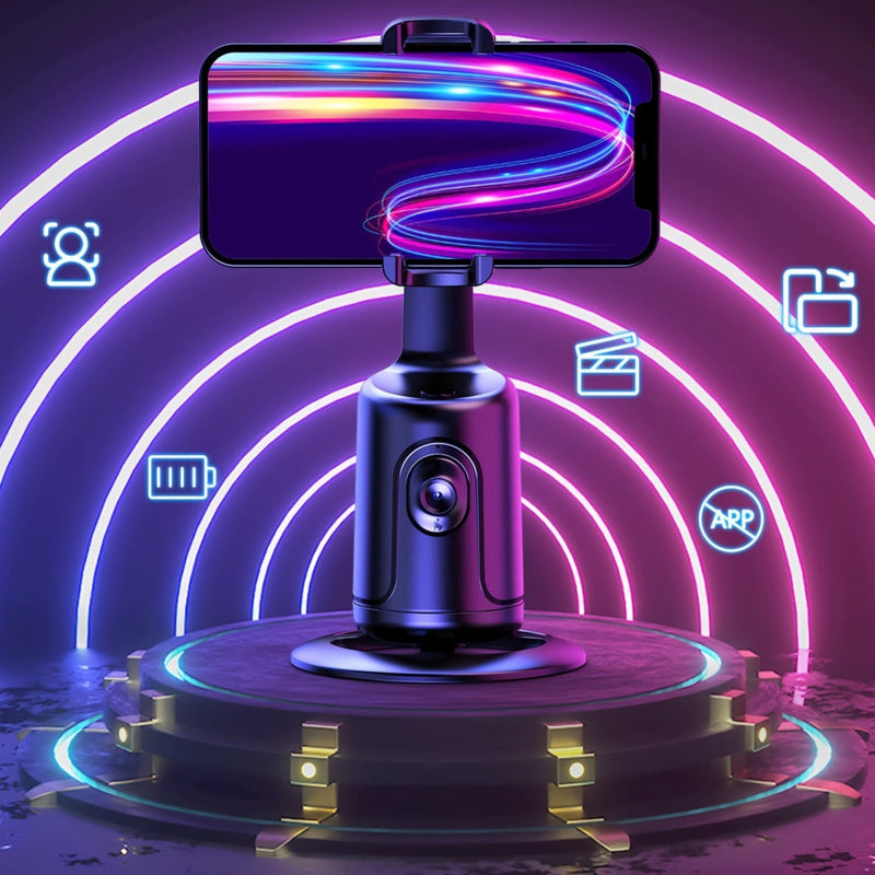 360 Degree Auto Tracking Phone Tripod - Smart Face Tracking