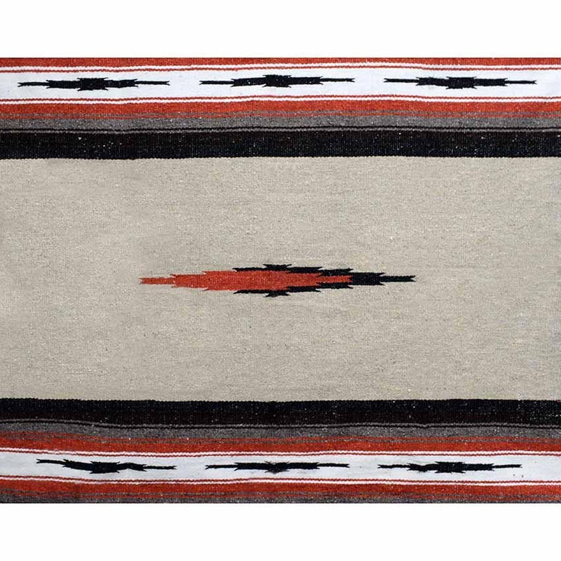 Autumn Earth Baja Diamond Beige Mexican Blanket