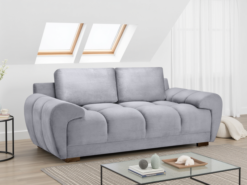 Azzuro 2 Seater Velvet Sofa Anti-Slip Feet