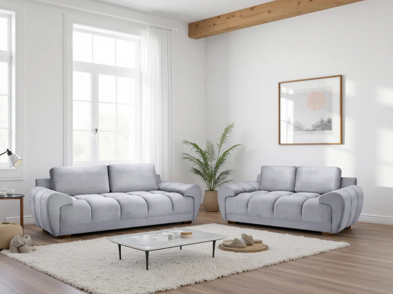 Azzuro  Fabric 3+2 Seater Sofa Set