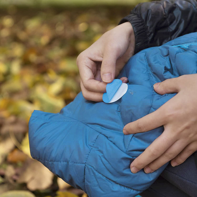 Repair Patches (30+ Colours) for Puffer Jackets, Tents, Upholstery - Stick On, Waterproof, Tear-Cold-Heat-Resistant