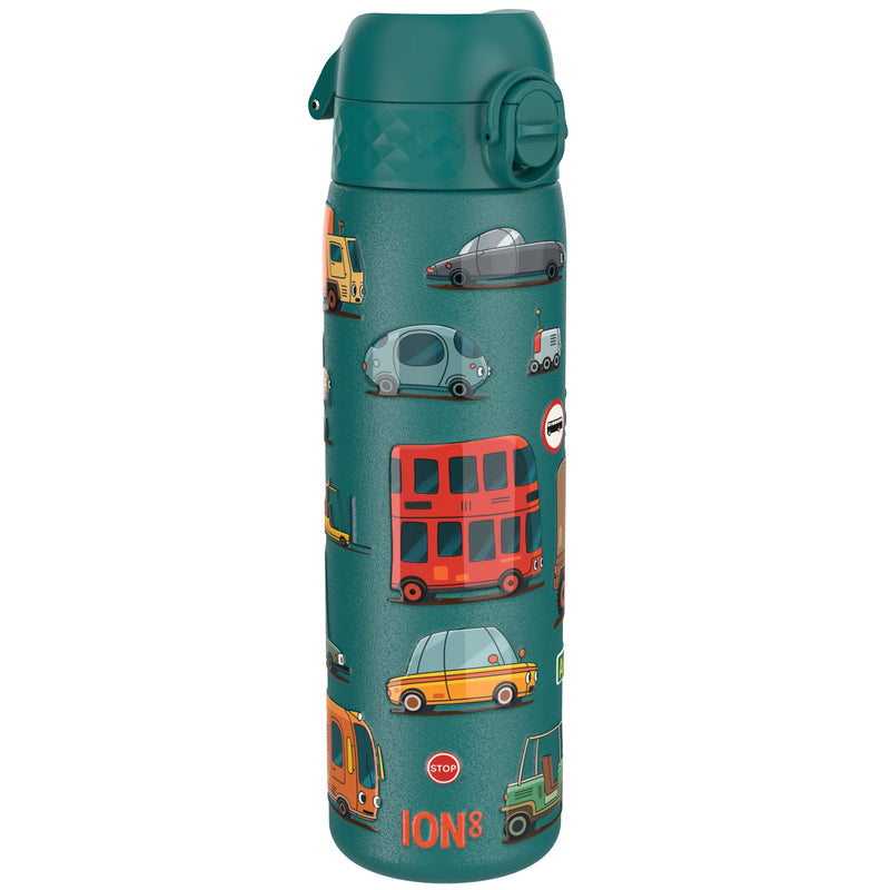 Leak Proof Slim Thermal Steel Water Bottle, Insulated, Automobiles, 500ml (17oz)