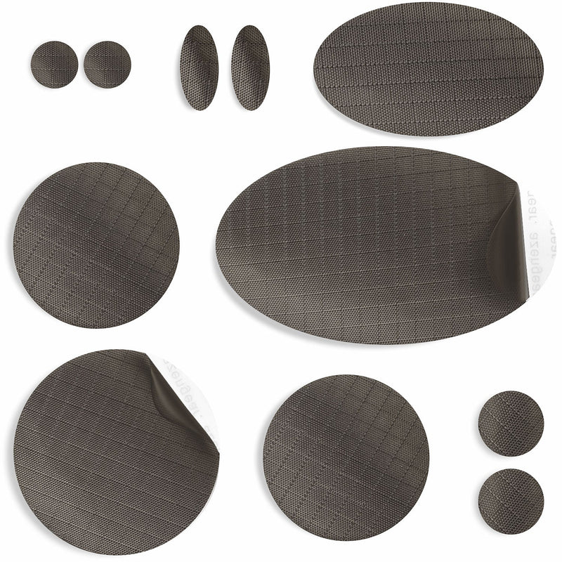 Repair Patches (30+ Colours) for Puffer Jackets, Tents, Upholstery - Stick On, Waterproof, Tear-Cold-Heat-Resistant