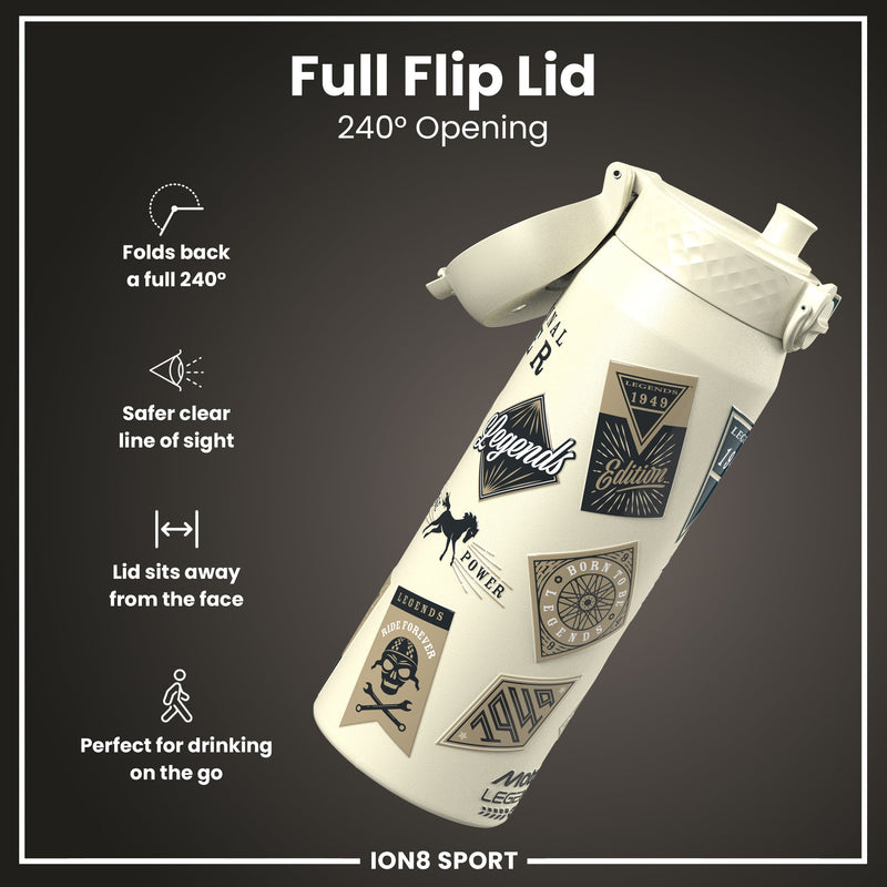 MotoGP x ION8 Insulated Steel Water Bottle, MotoGP Classic Legends, 750ml (24oz)