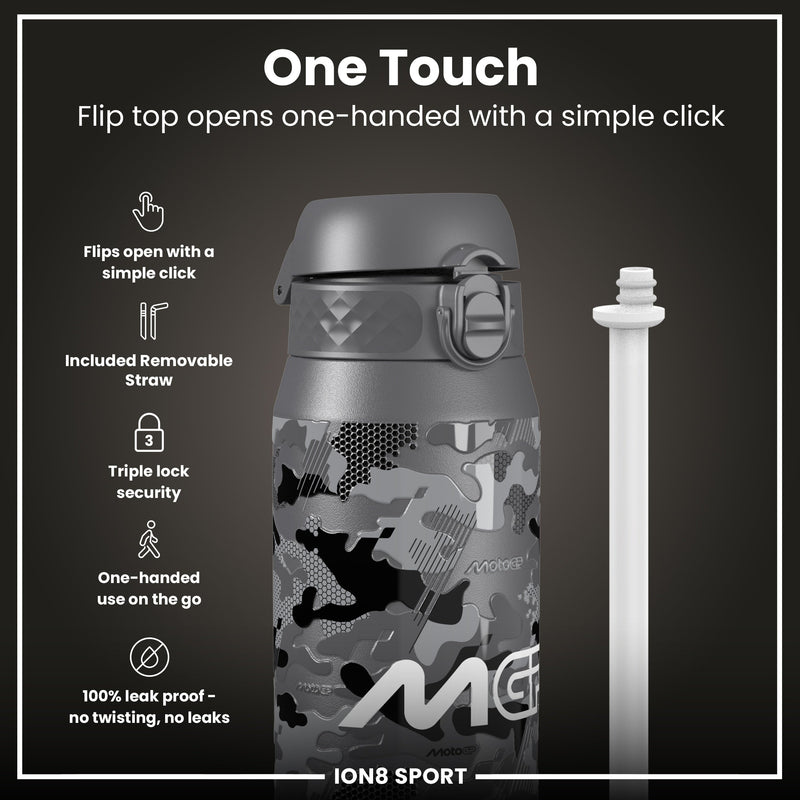 MotoGP x ION8 Insulated Steel Water Bottle, MotoGP Camouflage, 750ml (24oz)