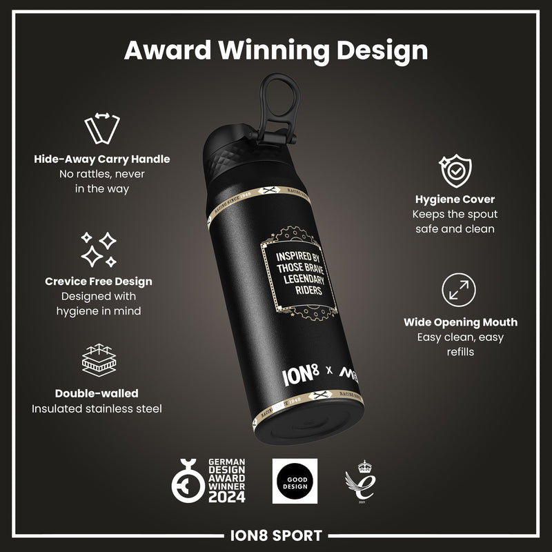 MotoGP x ION8 Insulated Steel Water Bottle, MotoGP Speed, 750ml (24oz)