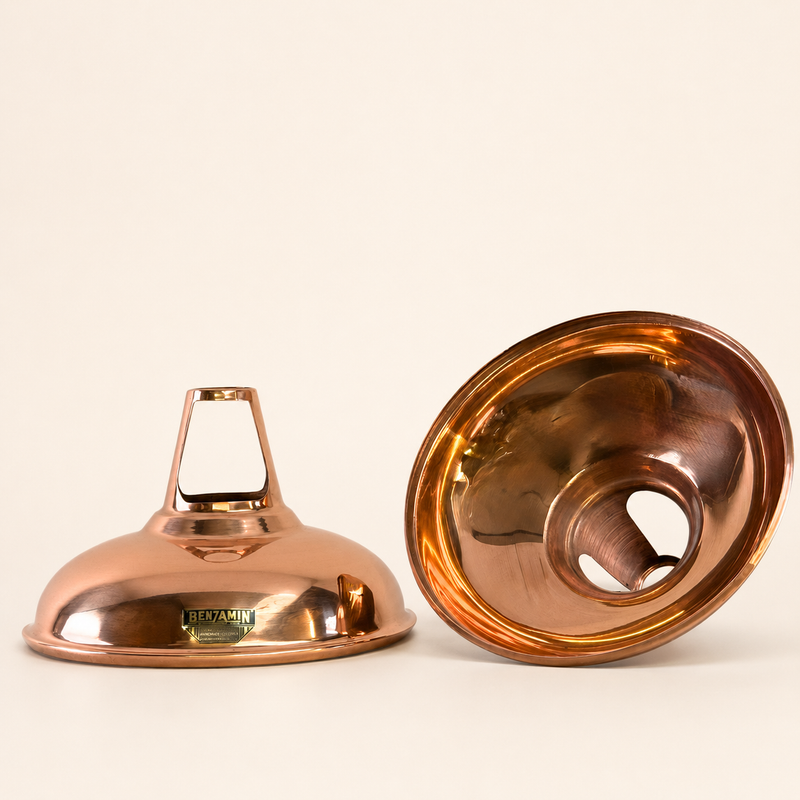 Cawston - Genuine Solid Copper Slotted Lampshade Pendant Ceiling Light - 11 Inch