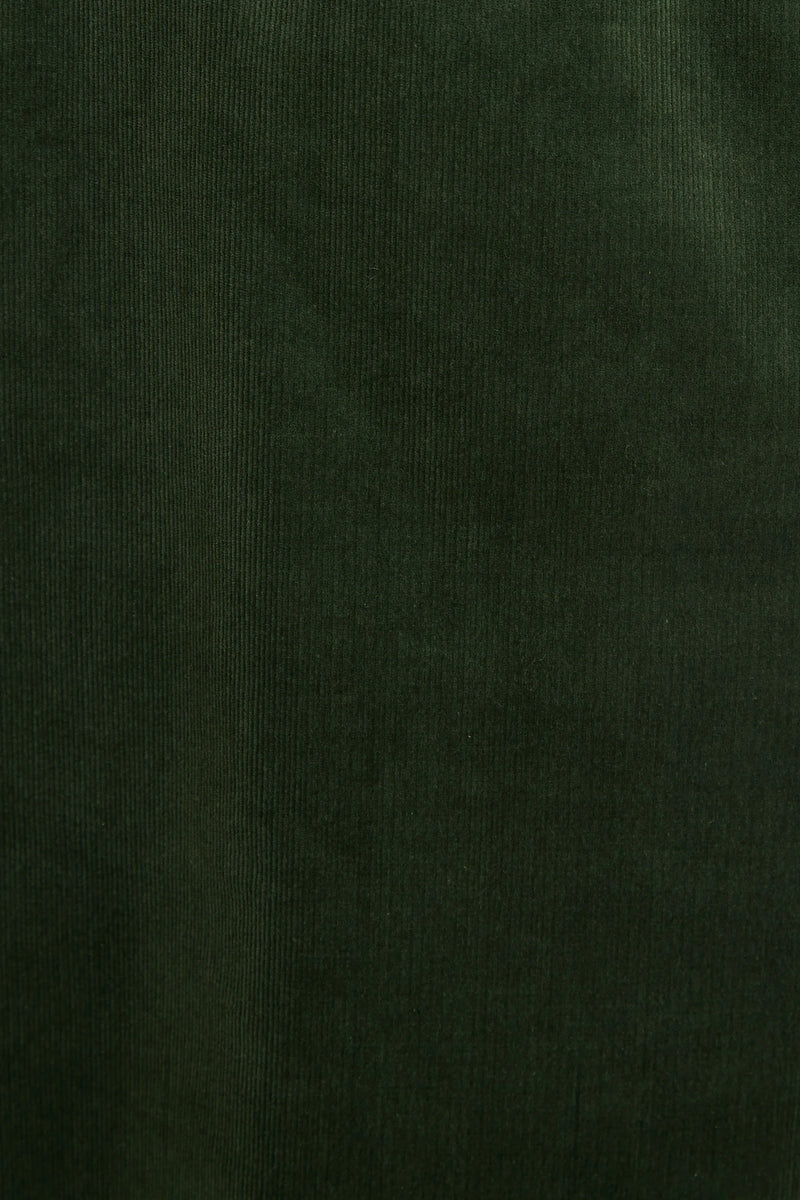Jayelyn Babycord Flared Trouser - Forest Green