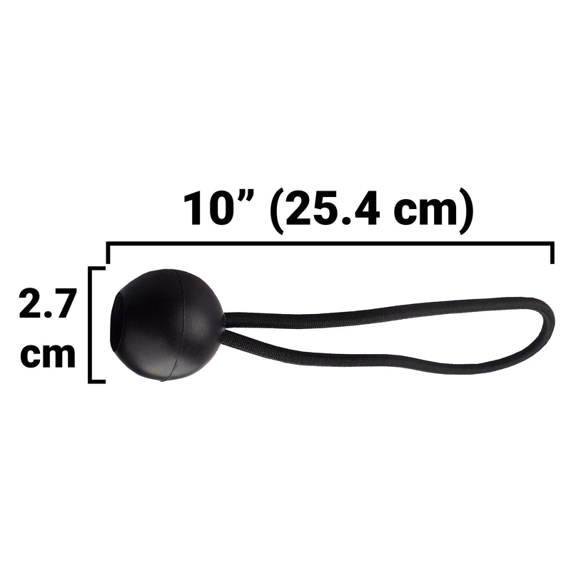 Black Bungee Balls 10"