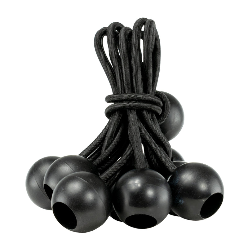 Black Bungee Balls 6"