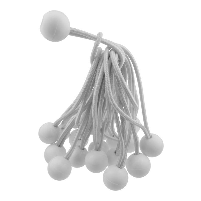 Green S-Grade Tarpaulin with 20 x 6" Bungee Balls (White)