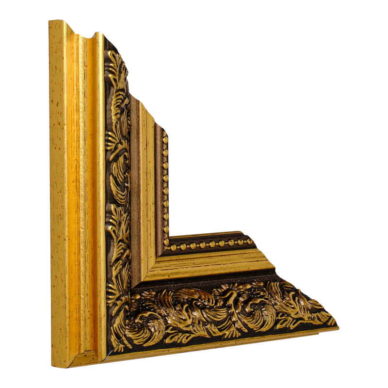 Baroque I Gold Picture Frame, 5x5"