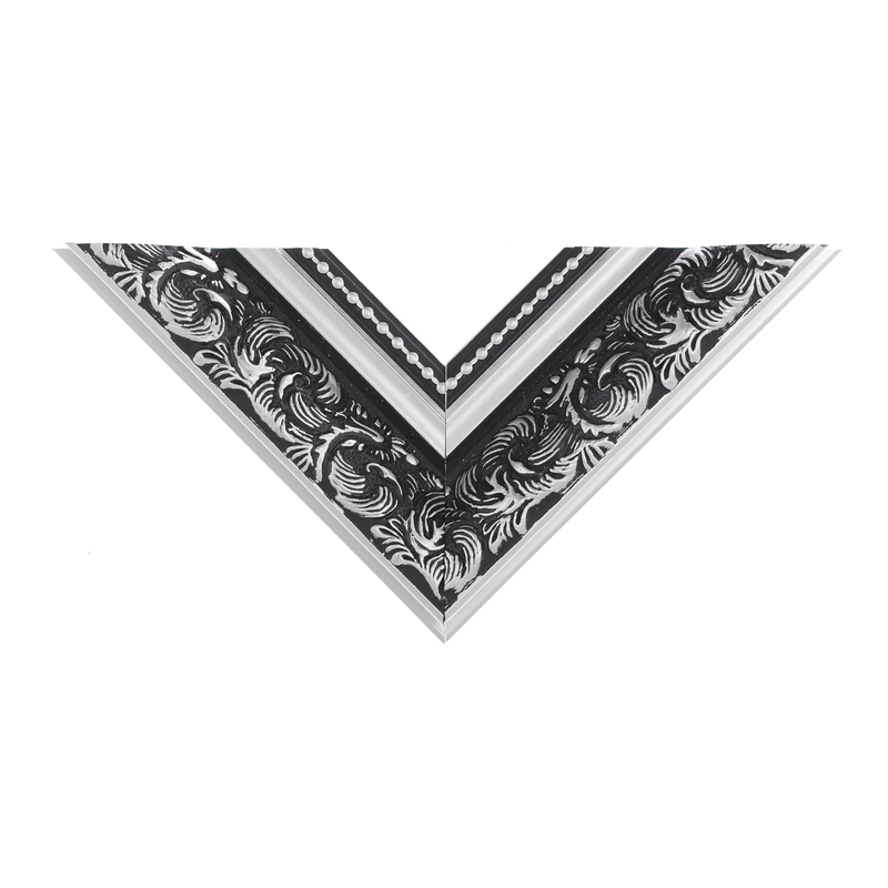 Baroque I Silver Picture Frame, 8.8x15.5"