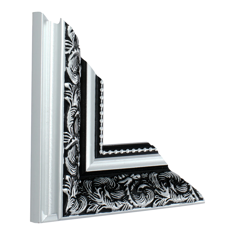 Baroque I Silver Picture Frame, 4x6"