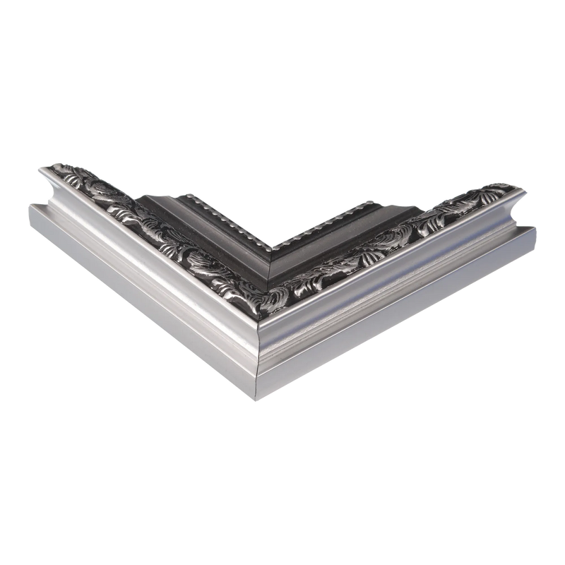 Baroque I Silver Picture Frame, 100x100cm