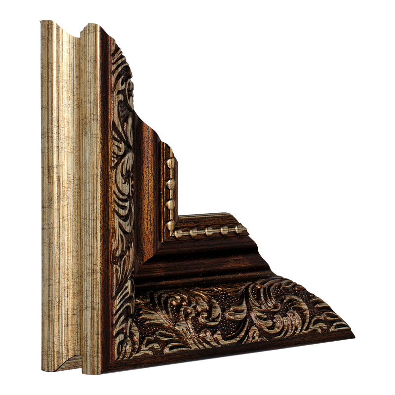 Baroque II Bronze Picture Frame, 7x11"