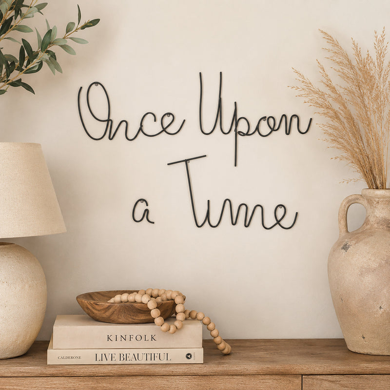 Once Upon a Time Wire Wall Sign