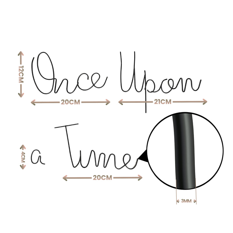 Once Upon a Time Wire Wall Sign