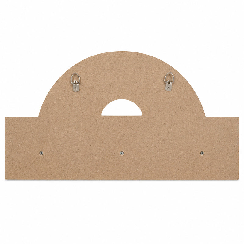Set Of 2 Wooden Rainbow Shelves with Hooks