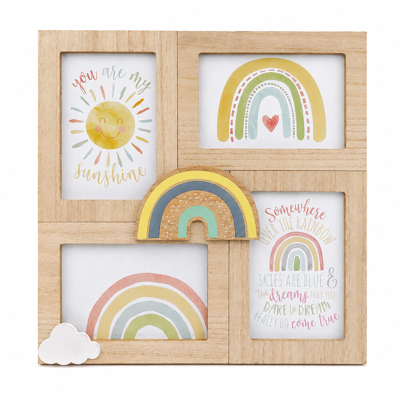 31cm Rainbow Wall Baby Photo Frame with 3D Decor