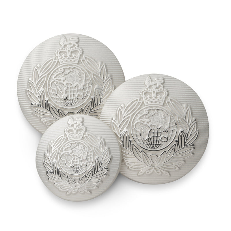 Royal Marines Blazer Button In Silver