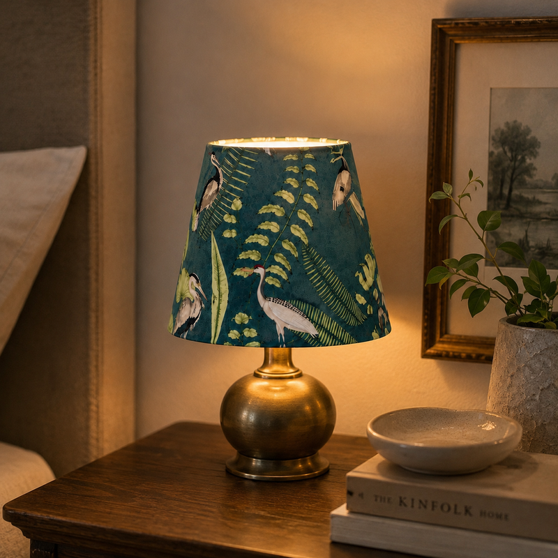 Flamingo Lampshade ~ Blue & Green Shade | Wall Light | Table Lamp | 6 Inch