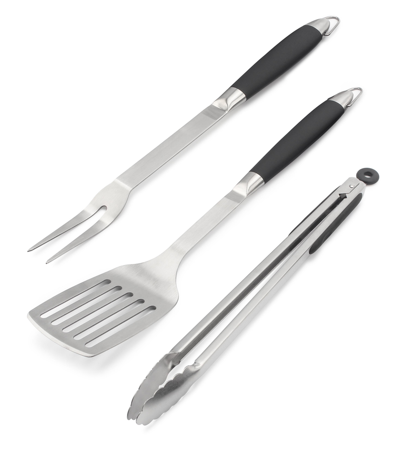 Norfolk Grills 3 Piece Stainless Steel BBQ Tool Set