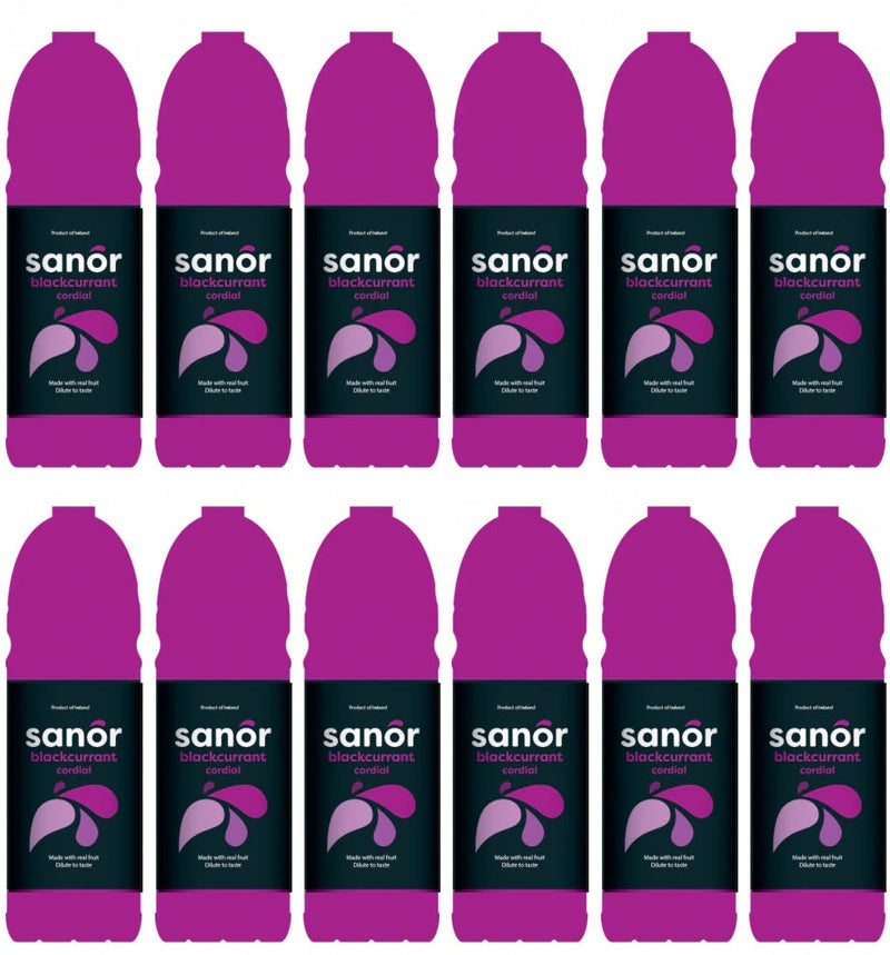 12 x Sanor Blackcurrant 1L