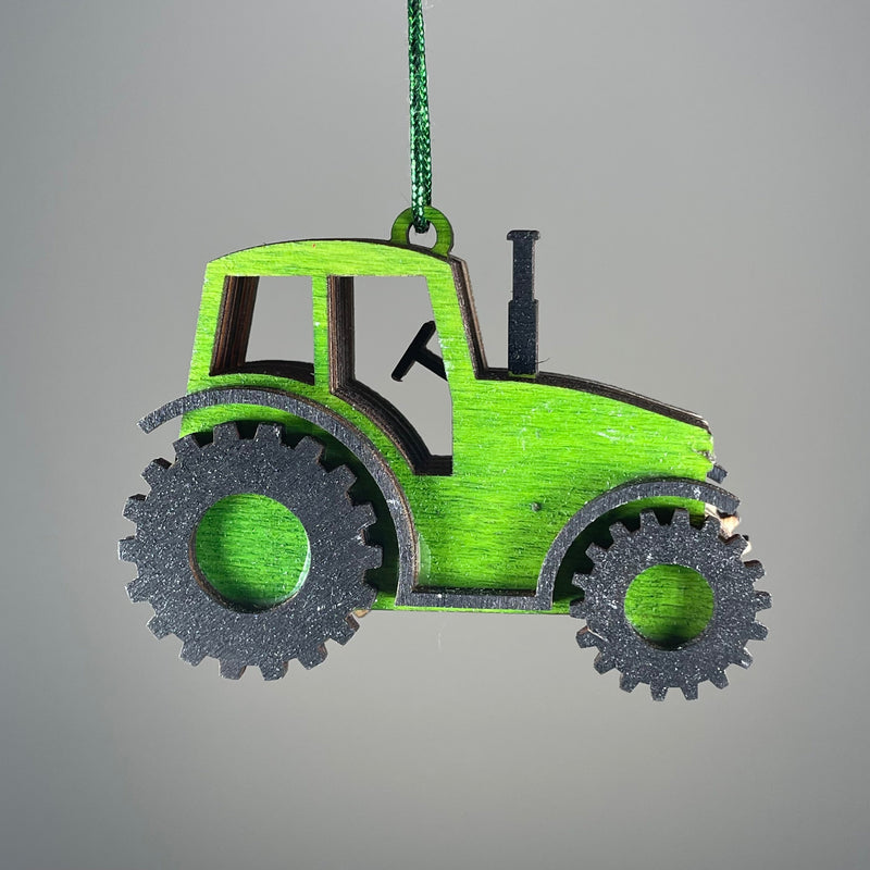 Tractor Bauble - Handmade Ornament
