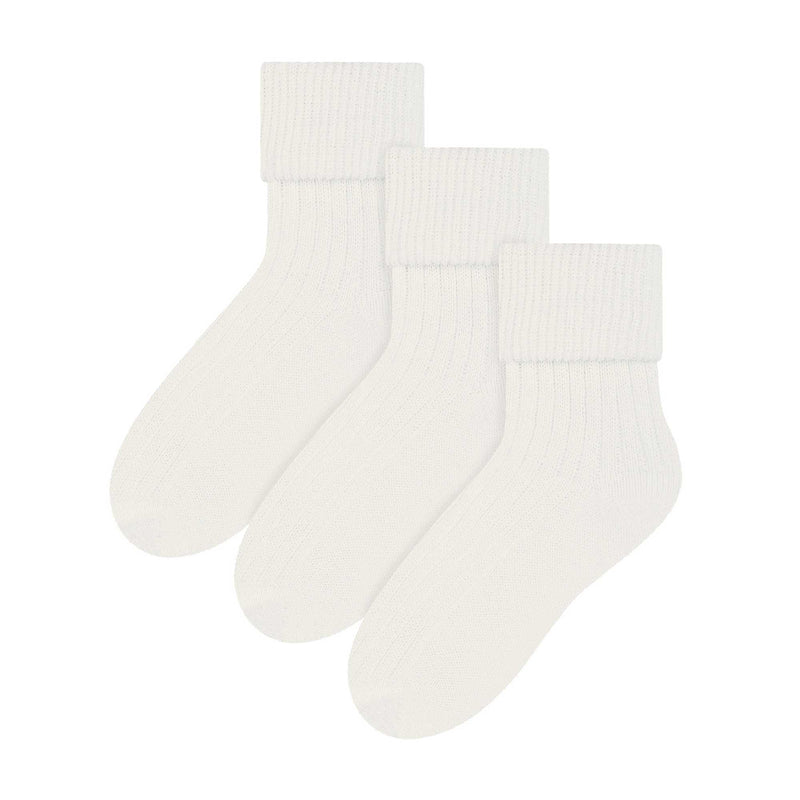 3 Pack Ladies Cosy Wool Bed Socks (2 Sizes)