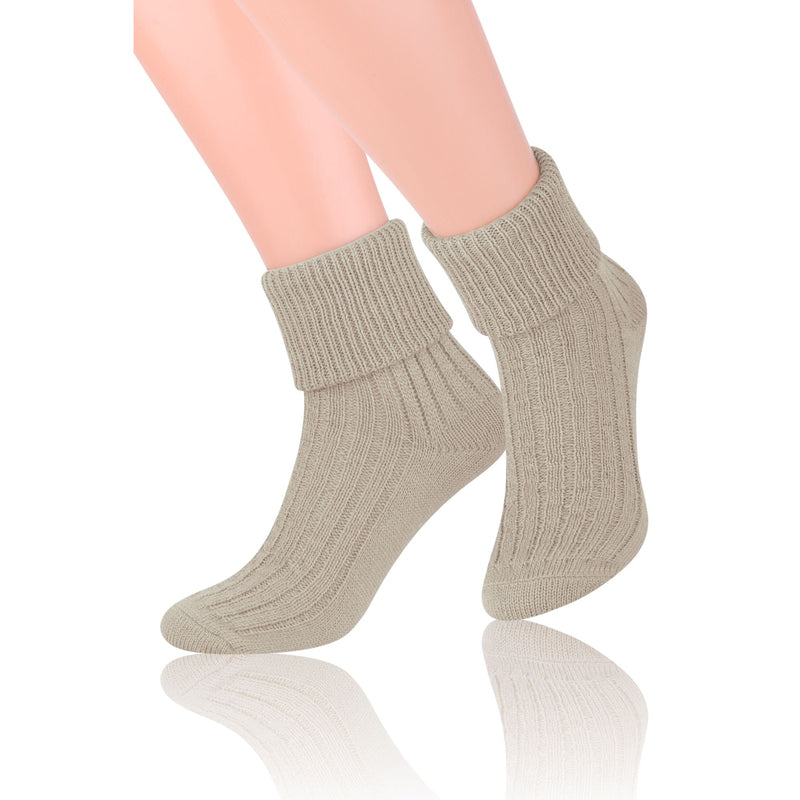 3 Pack Ladies Cosy Wool Bed Socks (2 Sizes)