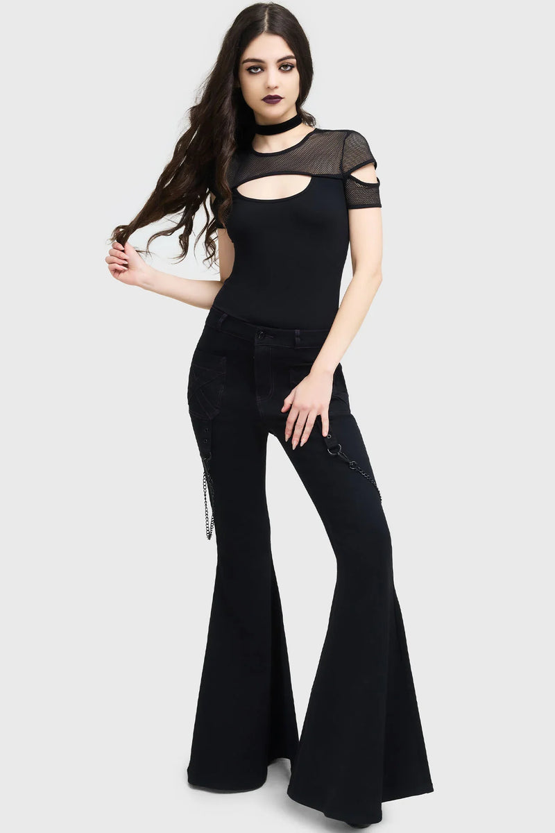 Killstar Beliala Fit & Flare Trousers