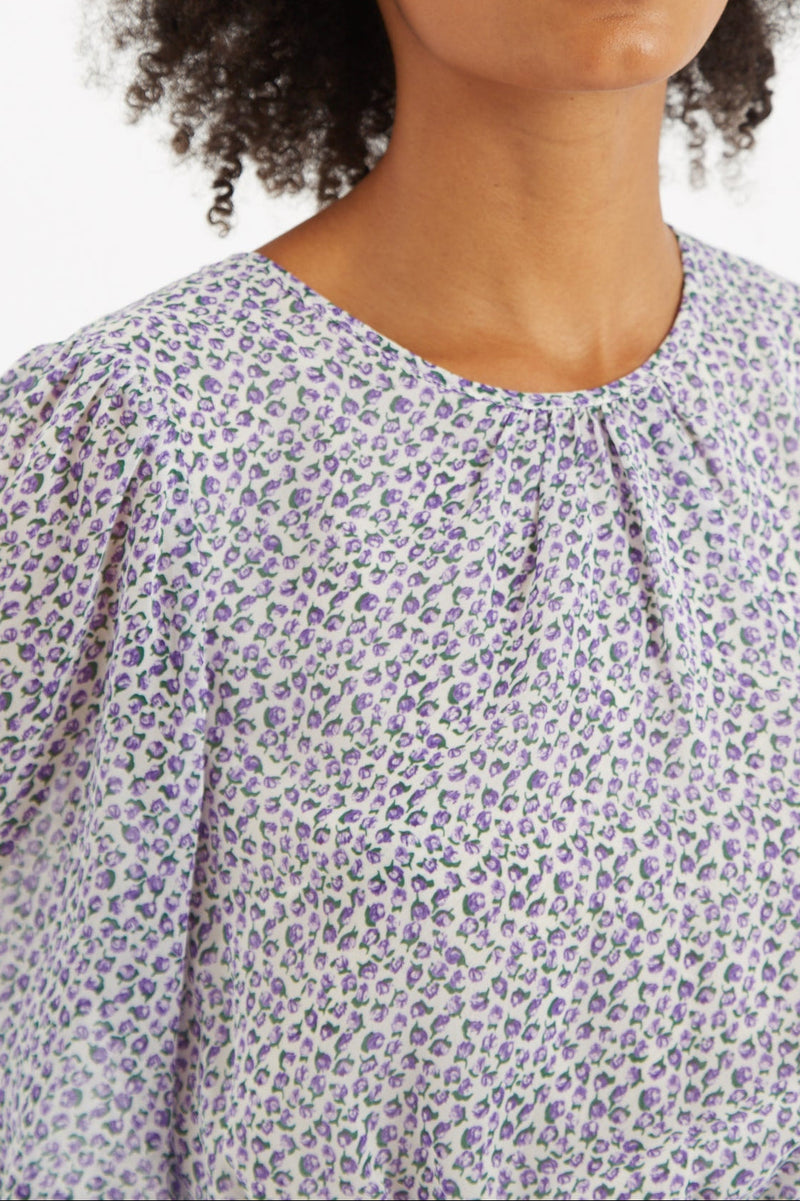 Belynda Rosetta Long Sleeve Mini Dress