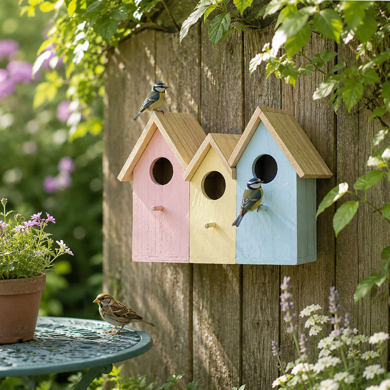 3 in 1 Garden Bird House Feeder & Nesting Box