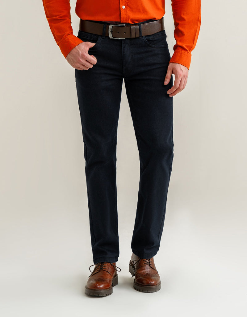 Basic Denim Jeans - Blue Black