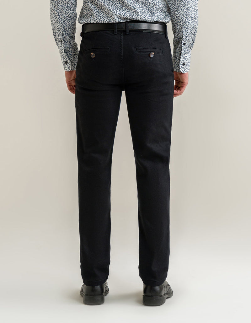 Men's Cross Pocket Black Jeans
