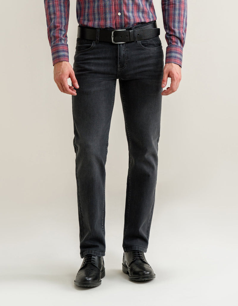Classic Dark Grey Denim Jeans